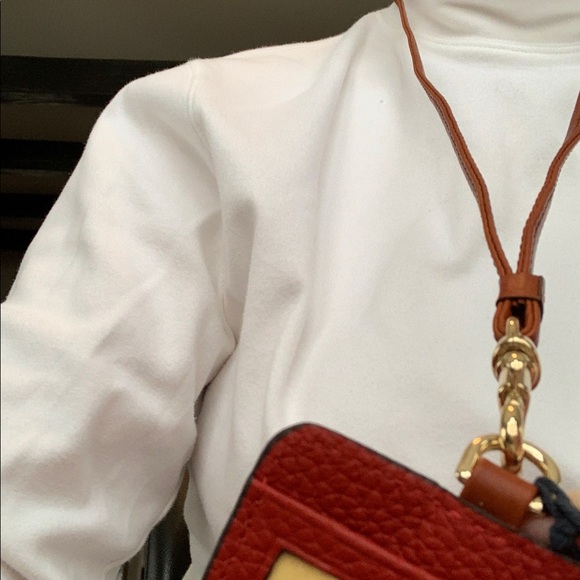 NWT Dooney & Bourke Pebble Grain Leather ID Holder/Removable Strap - Picture 4 of 5